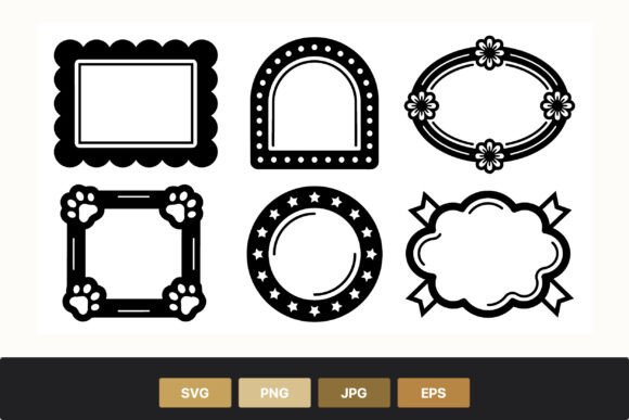 Black and White Frame Set Vector Review