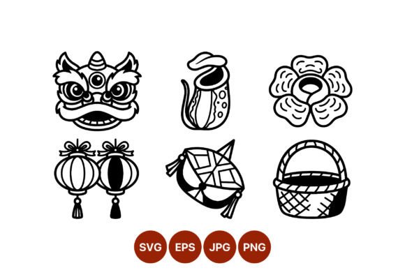Chinese Dragon Head Lantern Line Art Review