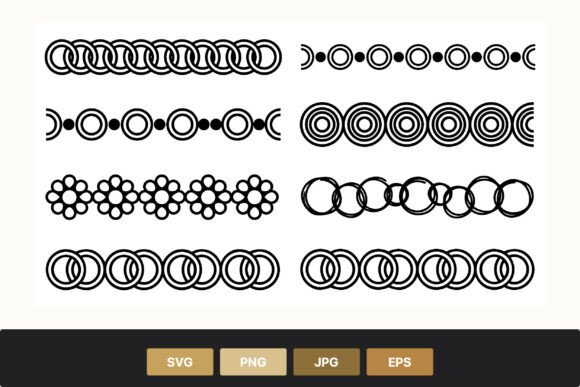 Circle Chain Borders Black White: A Designer's Real-World Review
