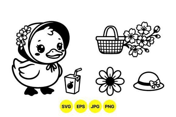 Cute Duckling Spring Clipart Review