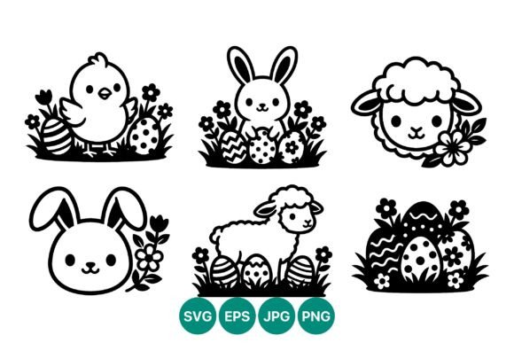Cute Easter Animal Vector Art Review