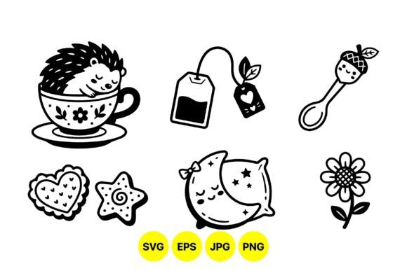 Cute Kawaii Doodle Clipart Set Review