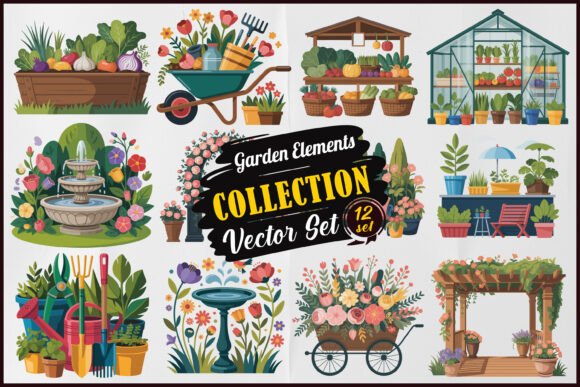Garden Elements Vector Bundle Set Review
