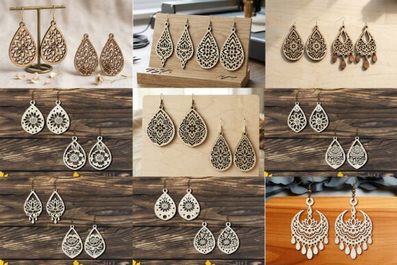 Laser Cut Floral Earring SVG Cut Bundle Review