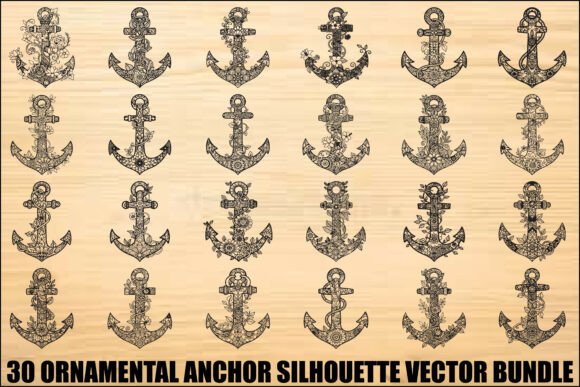 Ornamental Anchor Silhouette SVG Bundle Review