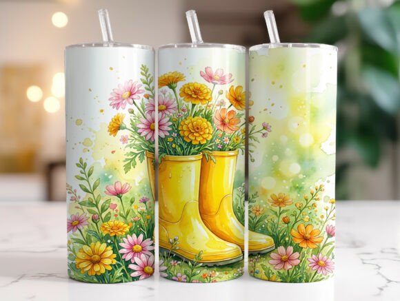 Spring Floral Boots Garden 20oz Tumbler Review